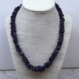 Antique Amethyst Necklace! 18 inches